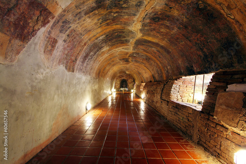 Tunnel in temple