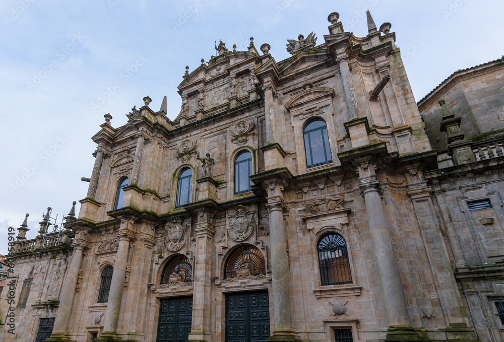 Azabacheria facade of the Santiago de Compostela Cathedral