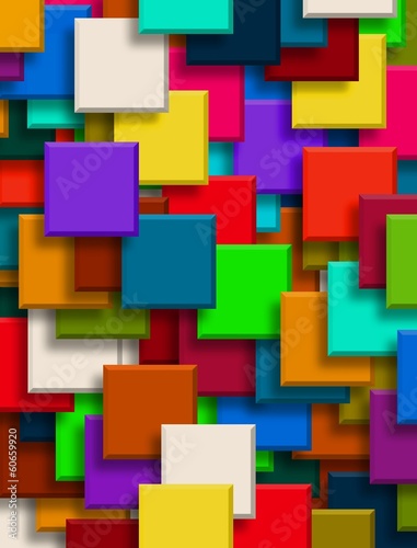 colorful background overlapping Squares