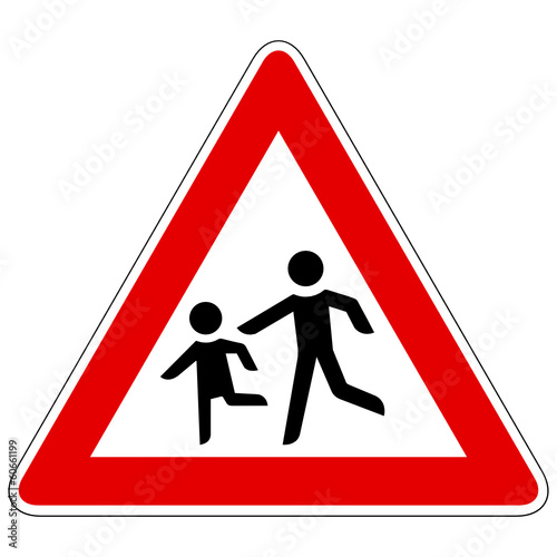 Kinder (Aufstellung rechts) – Gefahrzeichen