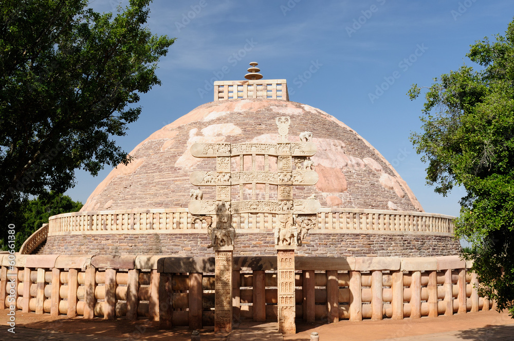 Ancient Buddhist stupas in Sanchi Ancient Buddhist stupas in Sanchi