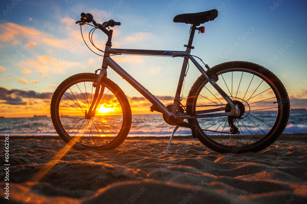 Bike at beach