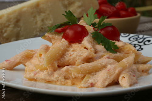 Italian pasta with ricotta cheese