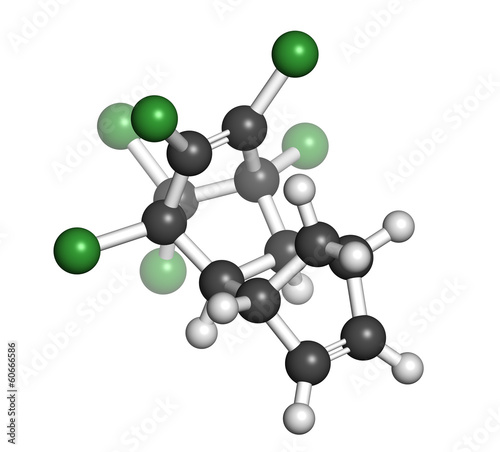 Aldrin banned pesticide. Once widely used as insecticide.