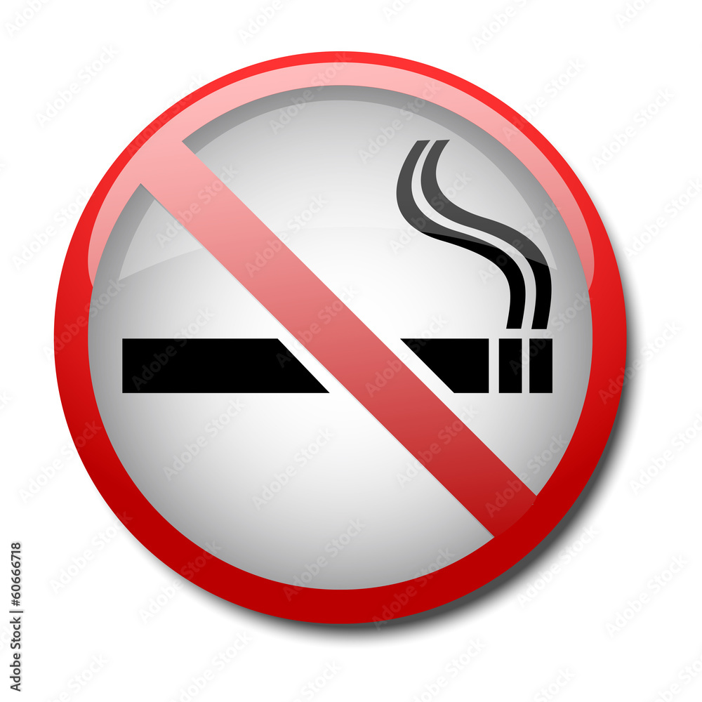 sign no smoking 2d