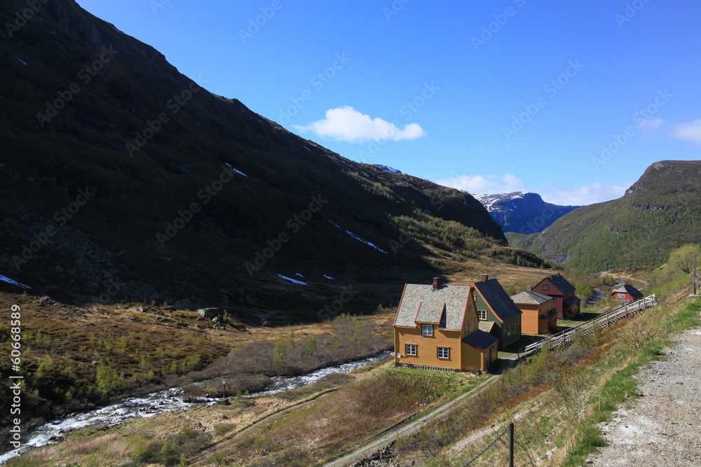 Cottages in the mountains, Norway