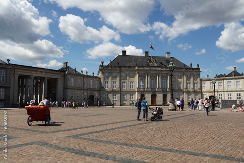 Photography Area in front of the royal palace of Amalienborg in Copenhagen