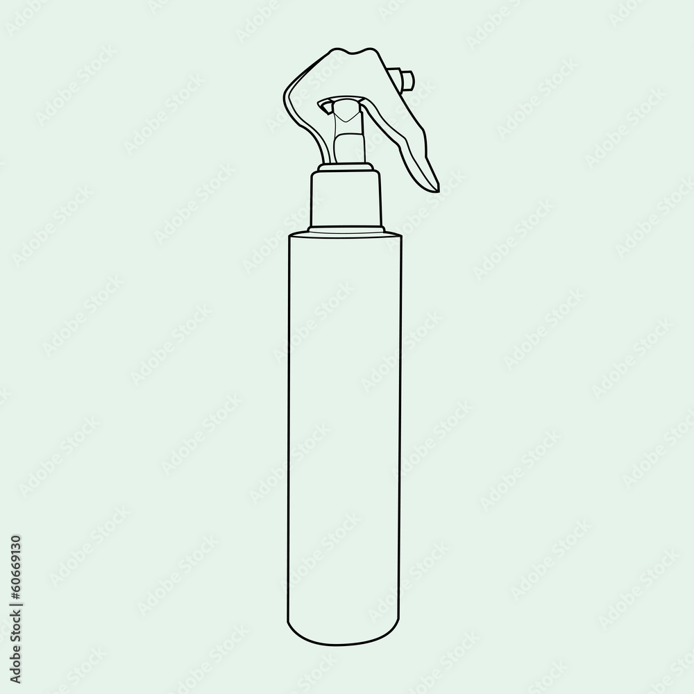spray bottle out line vector spray bottle out line vector