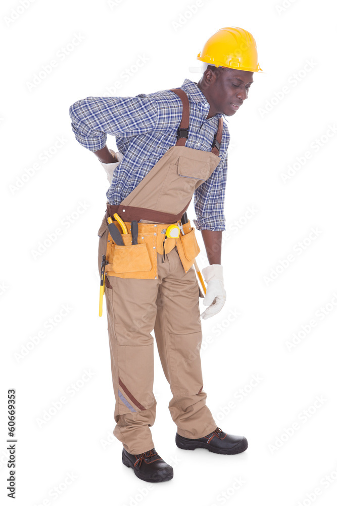 Repairman Having Back Ache Repairman Having Back Ache