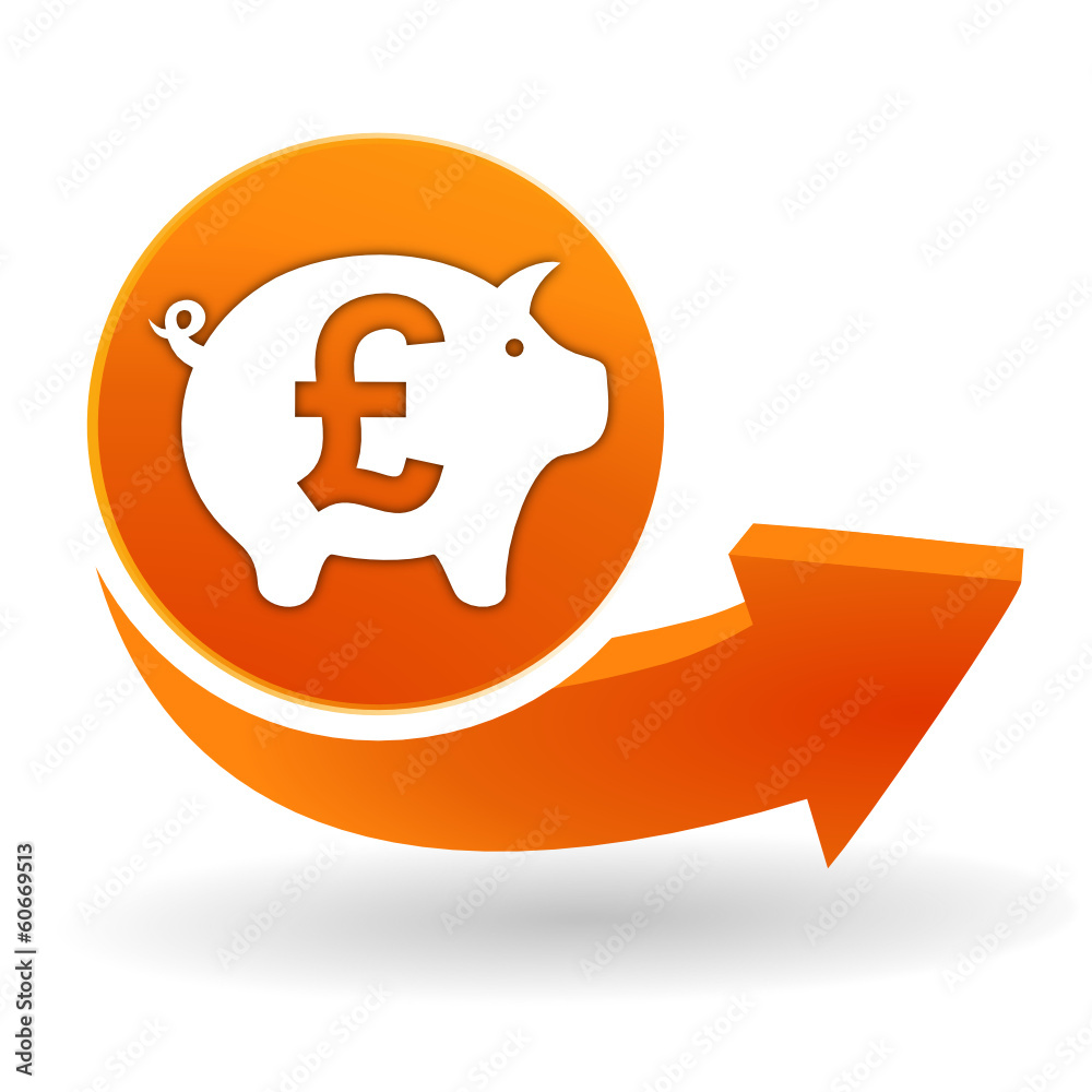 épargne livre sterling sur bouton web orange épargne livre sterling sur bouton web orange