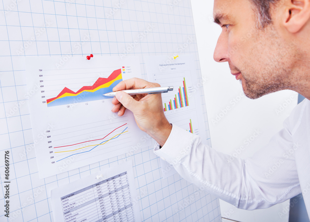 Businessman Analyzing Graph Businessman Analyzing Graph
