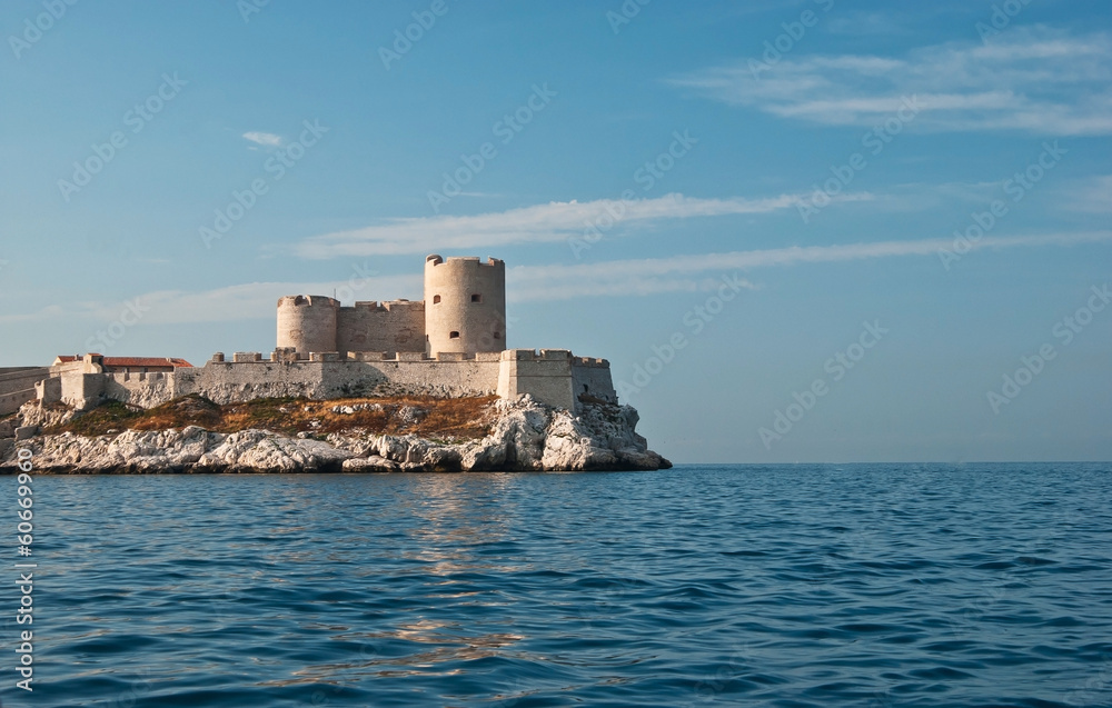Chateau d'If in the sea