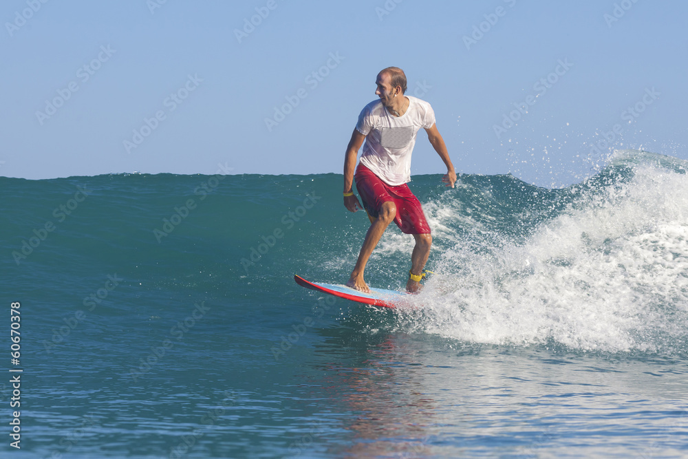 Surfing a wave