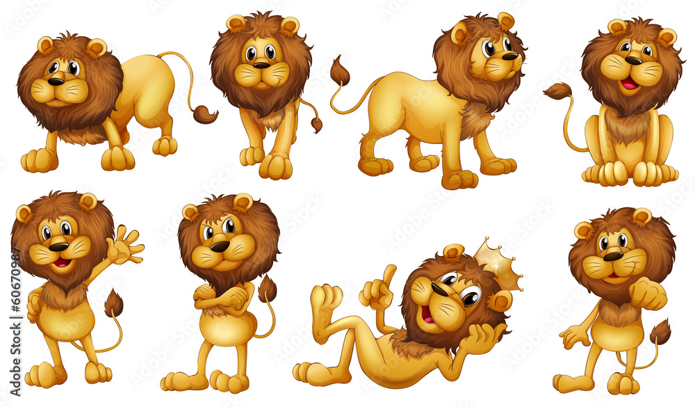 Obraz premium Brave lions