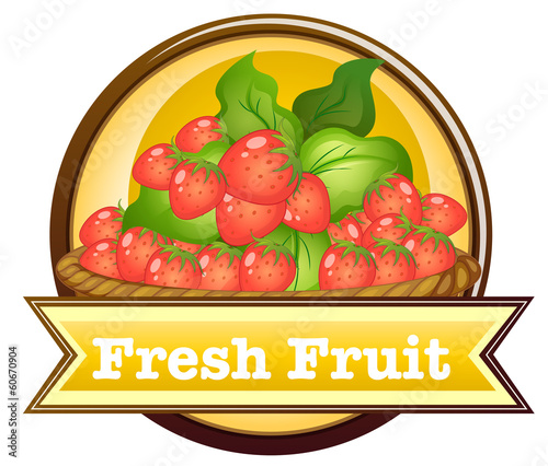 Fresh fruit label