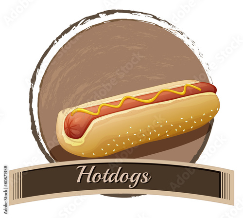 Hotdog label