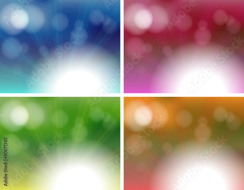 Four unique background templates