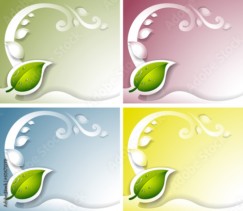 Four leaf background