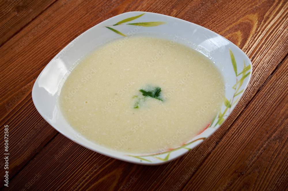 Vichyssoise, traditional french soup Vichyssoise, traditional french soup