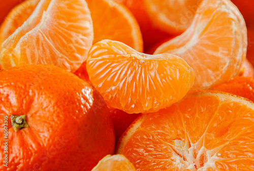 Tangerine fruit background