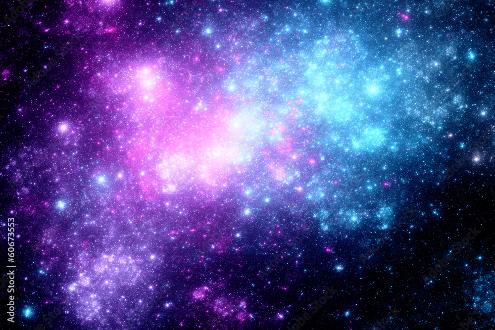 Deep space with nebula