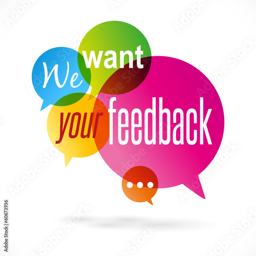 We want your feedback