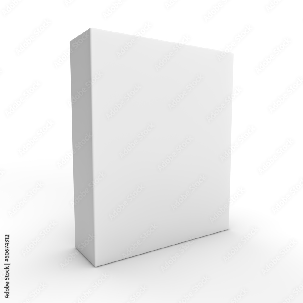 blank white box packaging on white background blank white box packaging on white background