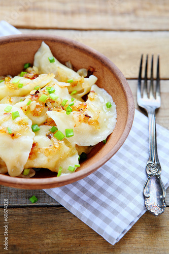 Polish pierogi with potatoes