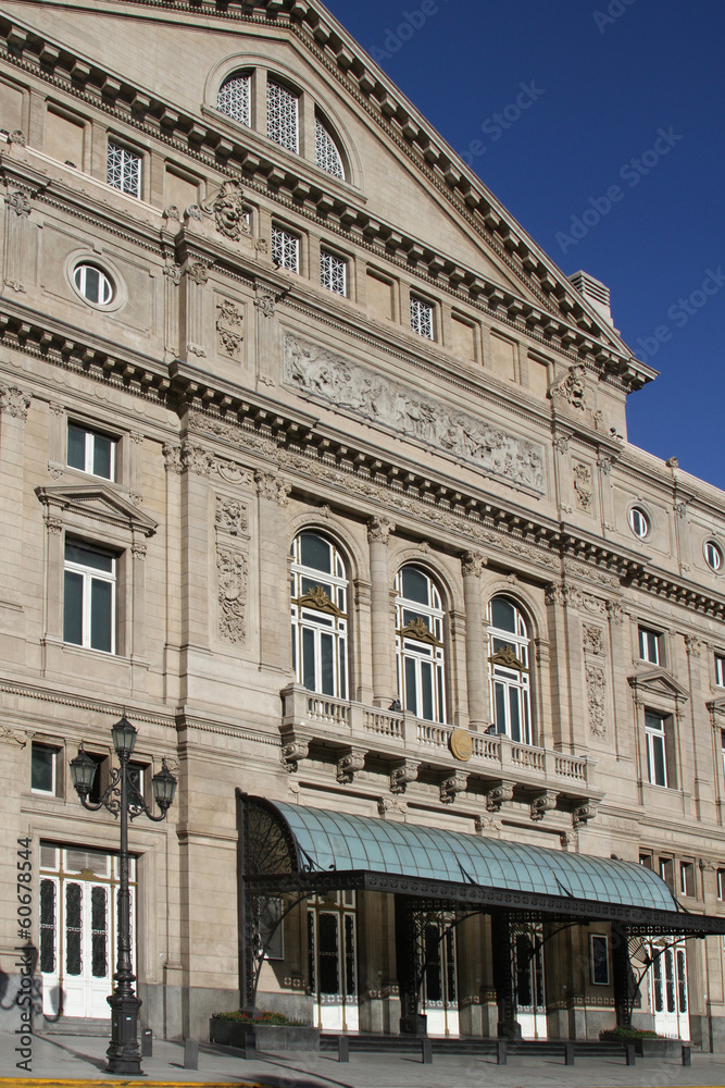 Entrée du Teatro Colon, l'opéra de Buenos Aires