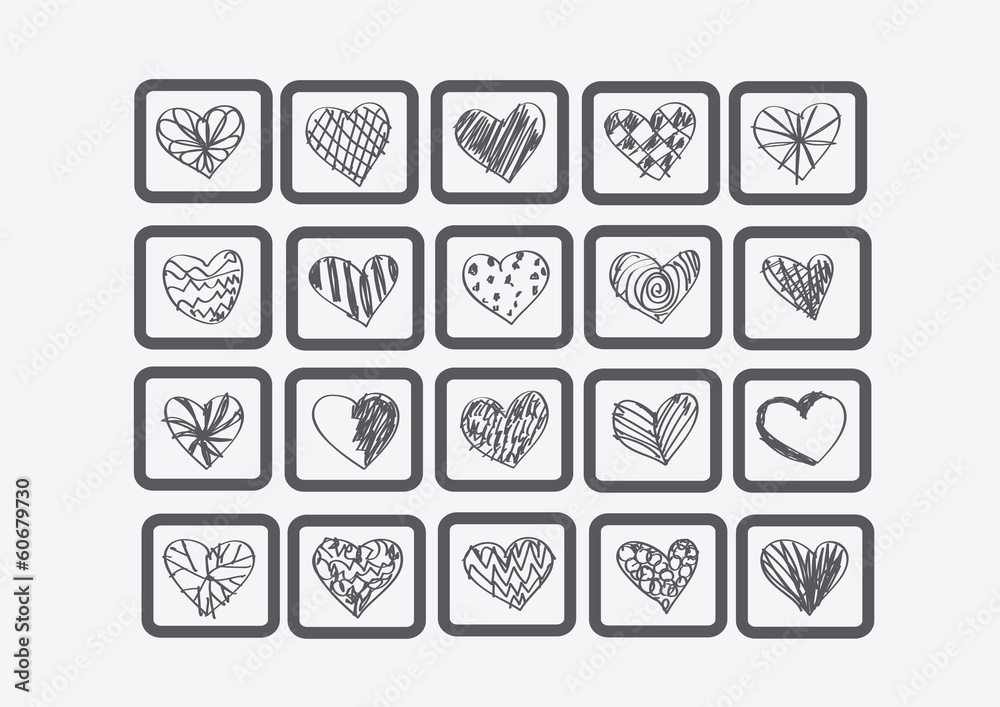 Valentines Day Heart Background  design