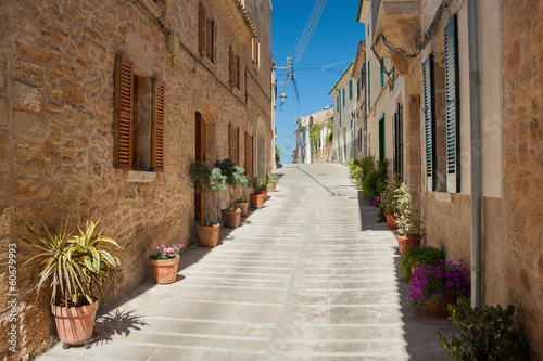 Alley in Alcudia, Mallorca, Spain