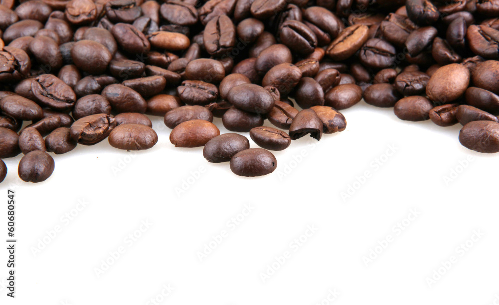 Coffee Beans Isolated On White Coffee Beans Isolated On White