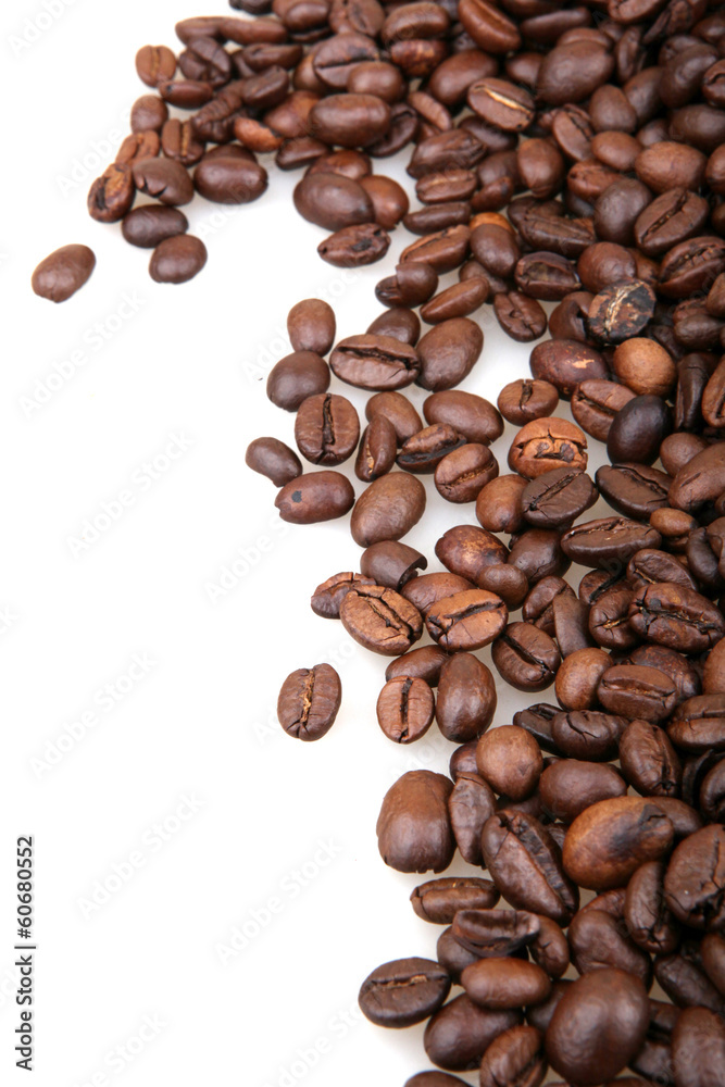 Coffee Beans Isolated On White Coffee Beans Isolated On White