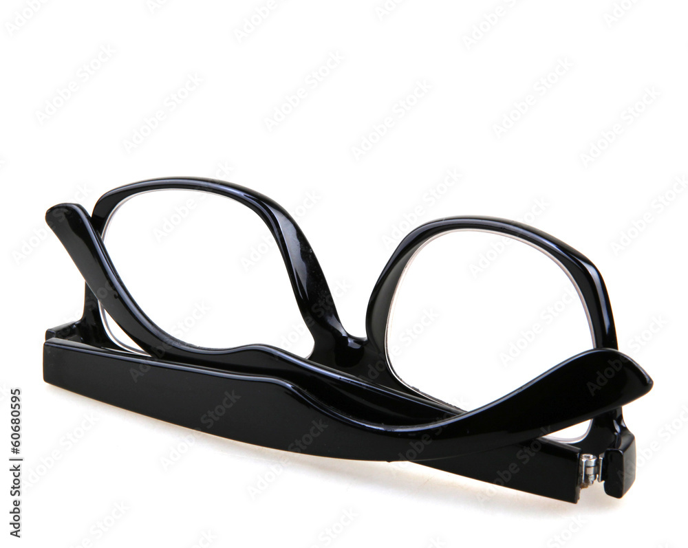 Black Eye Glasses Isolated On White Black Eye Glasses Isolated On White