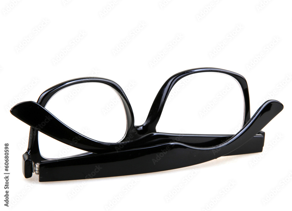 Black Eye Glasses Isolated On White Black Eye Glasses Isolated On White