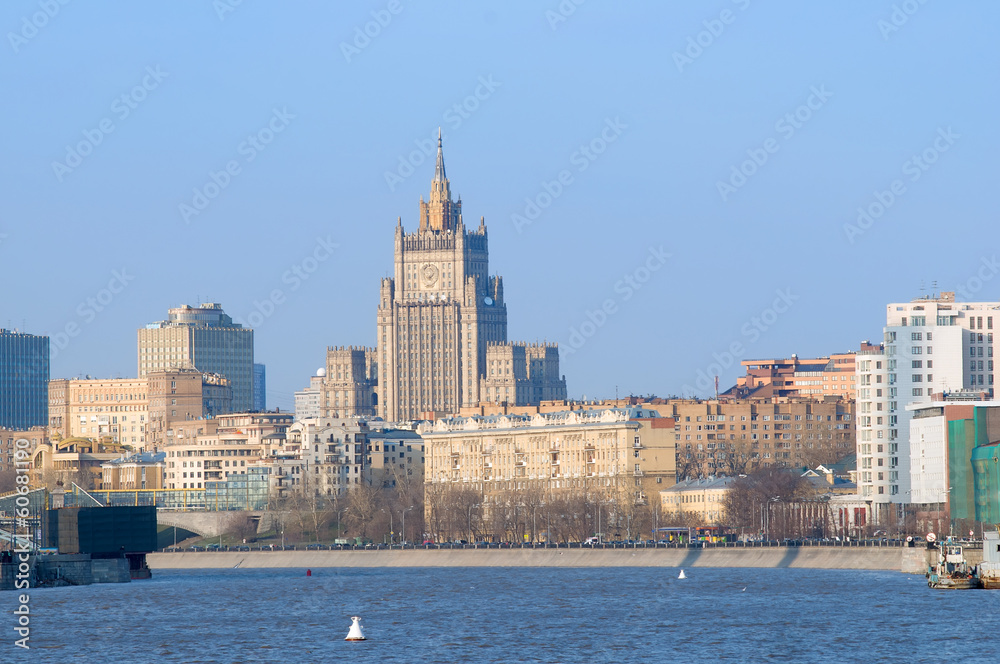 Fototapeta premium View on Savvinskaya embankment