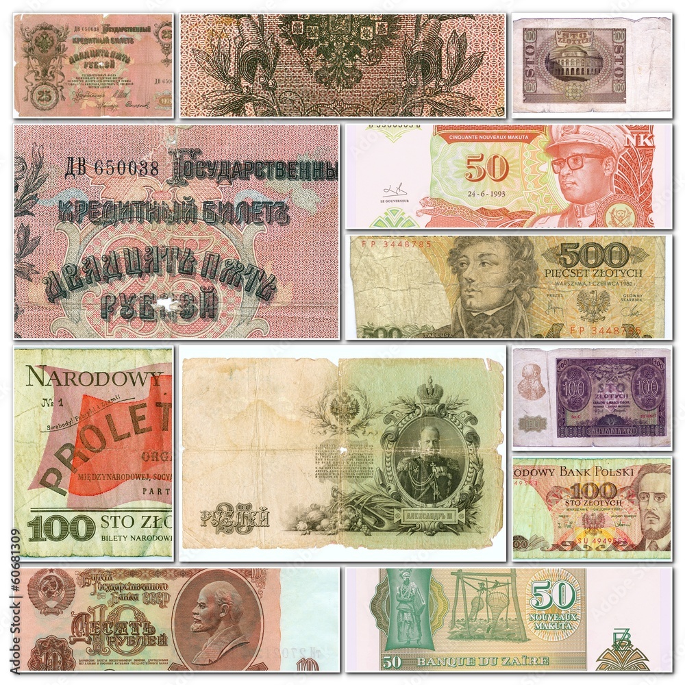Collection of banknotes