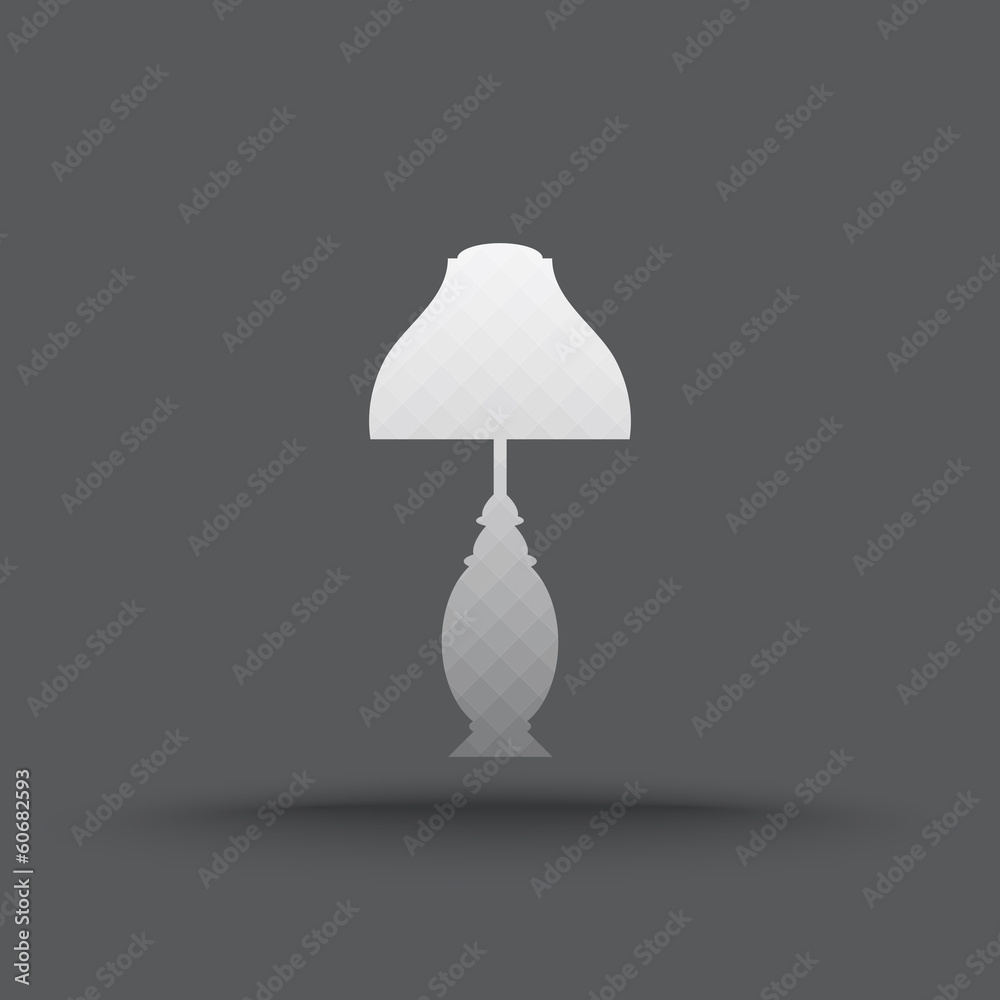 Vector of transparent table lamp icon on isolated background Vector of transparent table lamp icon on isolated background