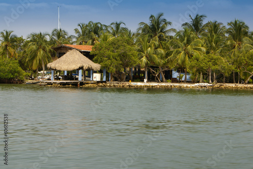 A tiny island in the caribbean Archipelago san Bernardo, 