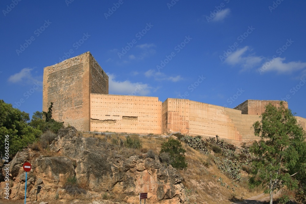 Ancient Castle La Mola of Novelda, Alicante, Spain