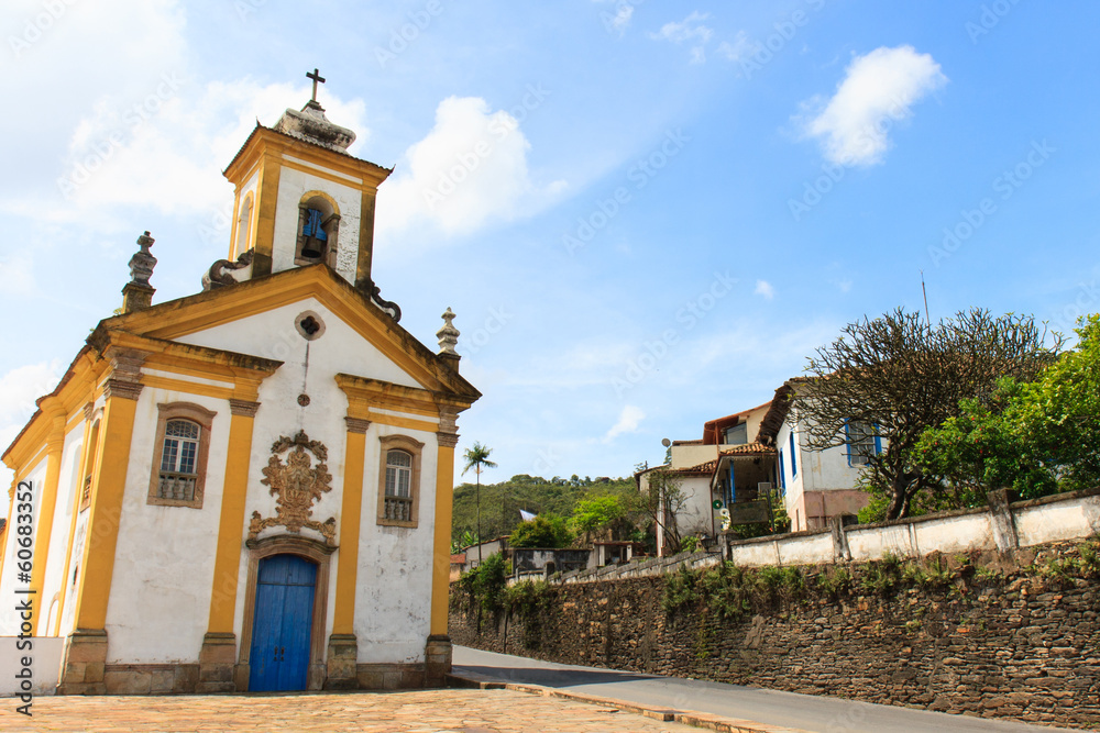 Baroque Church in Ouro Preto, Brazil