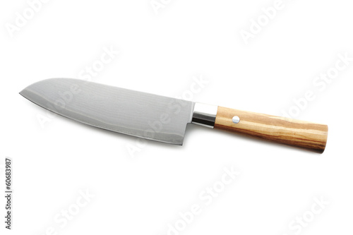 Santoku Damask Steel Kitchen Knife photo