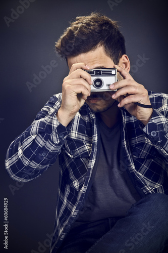 Photographer taking a picture