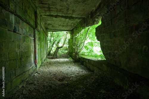 Fototapeta Naklejka Na Ścianę i Meble -  Ancien bunker en ruine - base V1