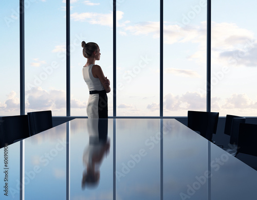 businesswoman thinking