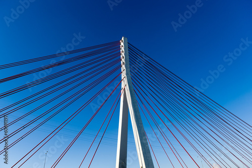 Fototapeta Naklejka Na Ścianę i Meble -  Modern bridge in Gdańsk, Poland