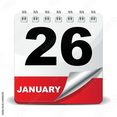 26 JANUARY ICON