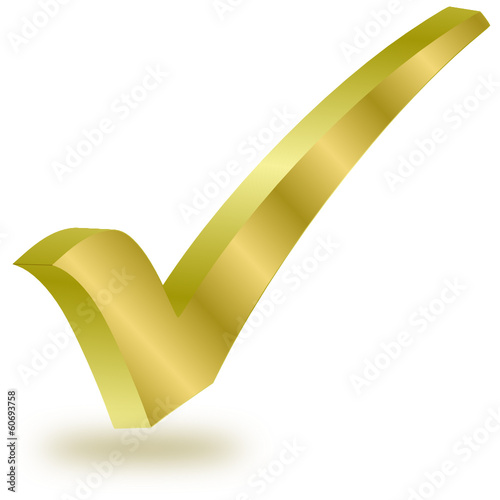 Haken Häckchen gold 3D #140125-svg03