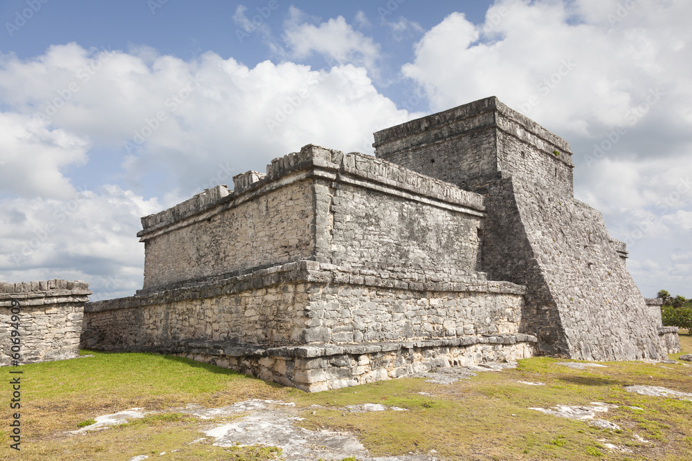 Ancient Mayan temple of Tulum, Mexico