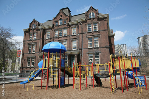 Canvas Print school playground equipment
